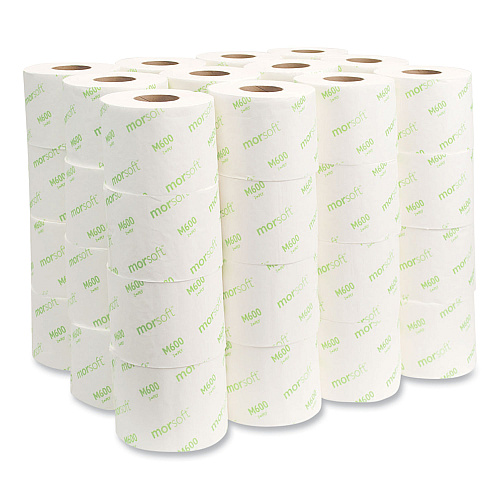Morsoft&reg; Standard Toilet Paper, 2-Ply, 600 Sheets, 48 Rolls (M600)