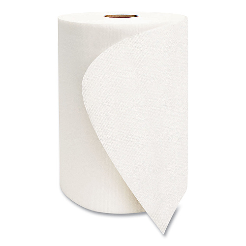 Morcon Paper 10 Inch TAD Roll Towels, 1-Ply, 10" x 500 ft, White, 6 Rolls/Carton (M610)