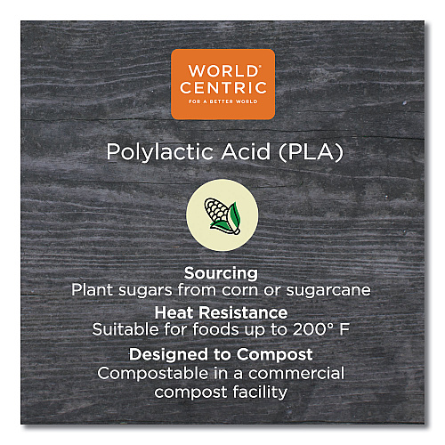 World Centric PLA Clear Cold Cup Lids, Dome Lid, Fits 9 oz to 24 oz Cups, 1,000/Carton (CPLCS12D)