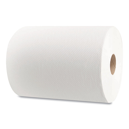 Morsoft&reg; Hardwound Paper Towels, White, 1-Ply,  800-ft., 6 Rolls (W106)