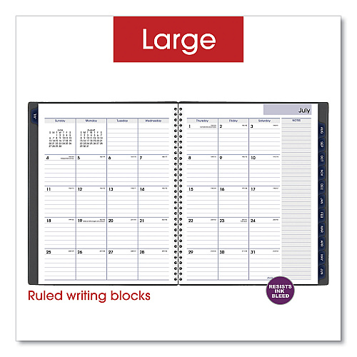 AT-A-GLANCE DayMinder Academic Weekly/Monthly Desktop Planner, 11 x 8.5, Charcoal Cover, 12-Month (July to June): 2025 to 2026 (AYC52045)