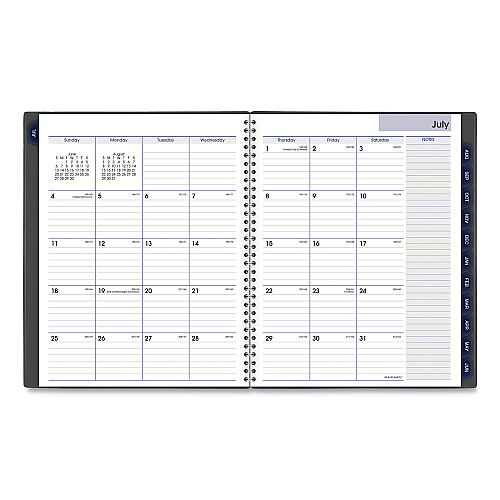 AT-A-GLANCE DayMinder Academic Weekly/Monthly Desktop Planner, 11 x 8.5, Charcoal Cover, 12-Month (July to June): 2025 to 2026 (AYC52045)