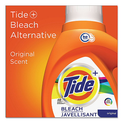 Tide&reg; Liquid Laundry Detergent W/Bleach, 92 oz. Bottle (87549)