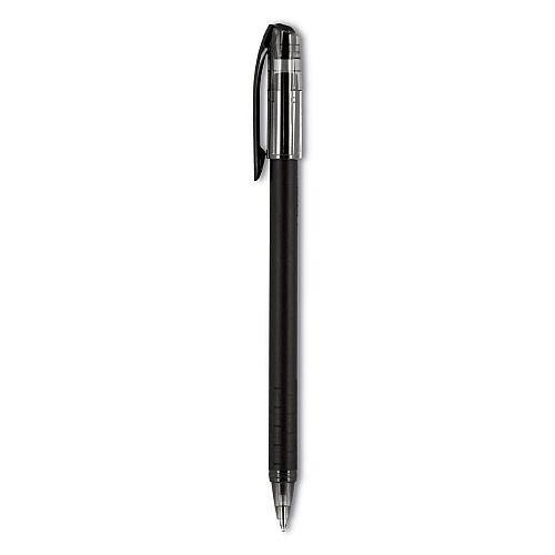 uni-ball Jetstream 101 Hybrid Gel Pen, Stick, Bold 1 mm, Black Ink, Black Barrel, Dozen (1768011)