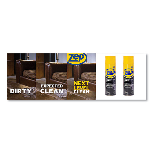 Zep Commercial Smoke Odor Eliminator, Fresh Scent, 16 oz, Spray Can (ZUSOE16)