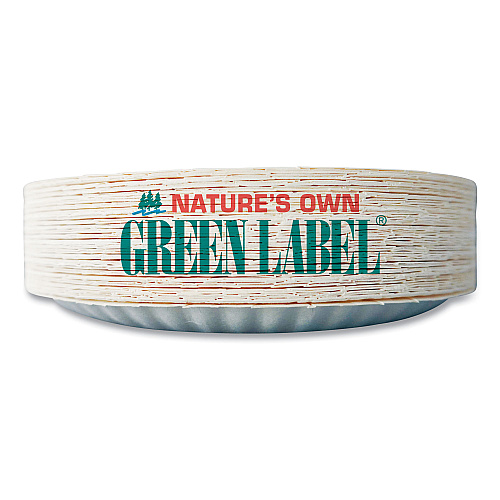 AJM White Paper Plates, 6" dia, 100/Pack, 10 Packs/Carton (PP6GREWH)