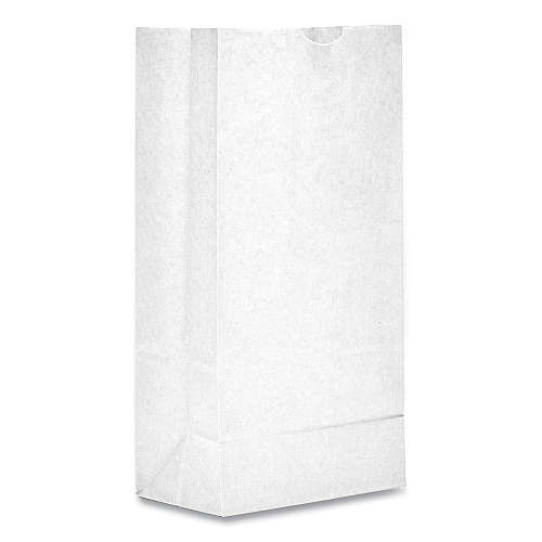 General Grocery Paper Bags, #8 Size, 6.13" x 4.17" x 12.44", White, 500/Bundle (GW8500)