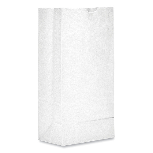 General Grocery Paper Bags, #10 Size, 6.31" x 4.19" x 13.38", White, 500/Bundle (GW10500)