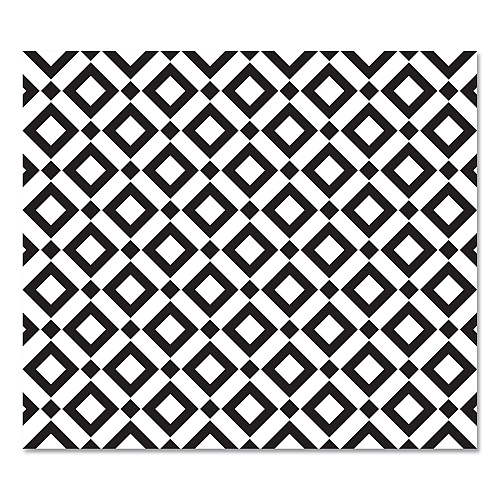 Deflecto FashionMat Chair Mat, Rectangular, 35 x 40, Diamonds (CM3540BD)