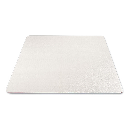 Deflecto Antimicrobial Chair Mat, Medium Pile Carpet, 60 x 46, Rectangular, Clear (CM14442FAM)