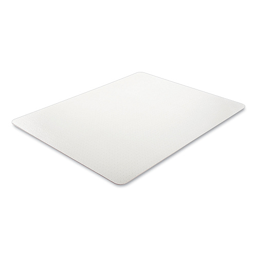 Deflecto Antimicrobial Chair Mat, Medium Pile Carpet, 60 x 46, Rectangular, Clear (CM14442FAM)