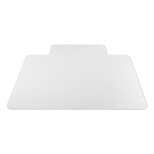 Deflecto Antimicrobial Chair Mat, Medium Pile Carpet, 53 x 45, Lipped, Clear (CM14232AM)