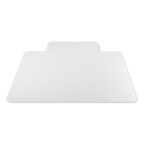 Deflecto Antimicrobial Chair Mat, Medium Pile Carpet, 48 x 36, Lipped, Clear (CM14112AM)