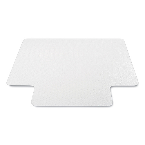 Deflecto Antimicrobial Chair Mat, Medium Pile Carpet, 53 x 45, Lipped, Clear (CM14232AM)