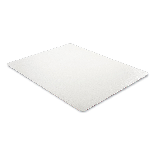 Deflecto Antimicrobial Chair Mat, Medium Pile Carpet, 60 x 46, Rectangular, Clear (CM14442FAM)