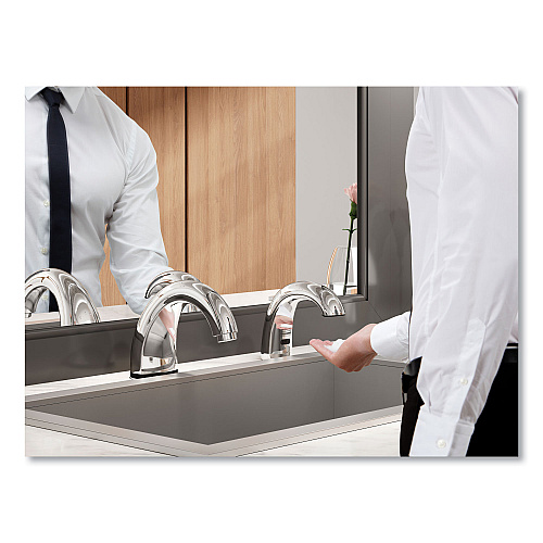 Rubbermaid Commercial One Shot Soap Dispenser - Touch Free, Foam, 11 x 14 x 3.5, Chrome, 4/Carton (1938171CT)