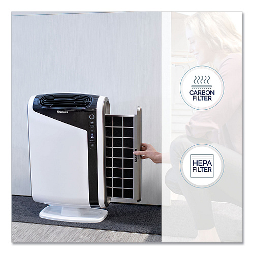 Fellowes AeraMax DX95 Large Room Air Purifier, 600 sq ft Room Capacity, White (9320801)