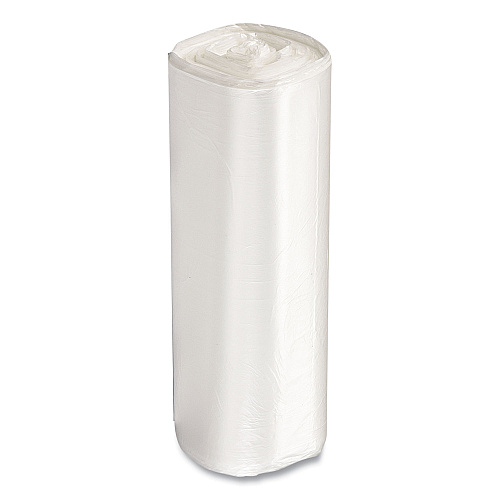 Inteplast Group High-Density Commercial Can Liner Value Pack, 60 gal, 19 mic, 38" x 58", Clear, Interleaved Roll, 25 Bags/Roll, 6 Rolls/CT (VALH3860N22)