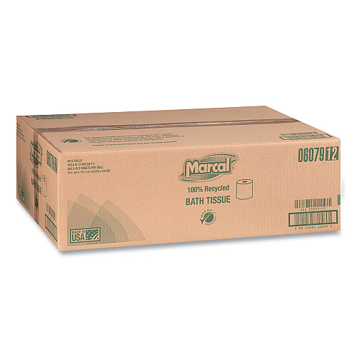 Marcal&reg; Standard Toilet Paper, 2-Ply, White, 330 Sheets, 48 Rolls (6079)