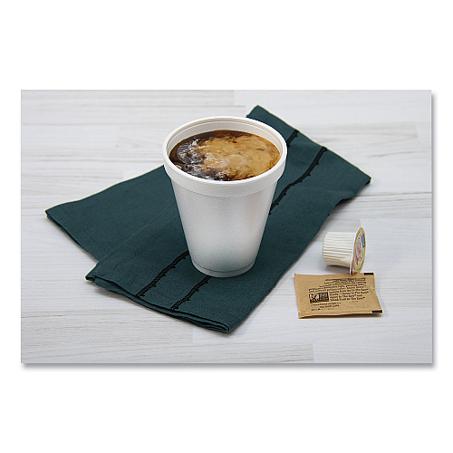 Dart Foam Drink Cups, 12 oz, Squat, White, 1,000/Carton (12J16)