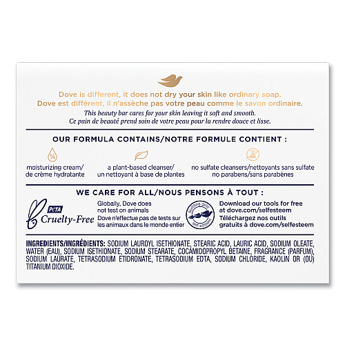 Dove White Beauty Bar, Light Scent, 2.6 oz (61073EA)