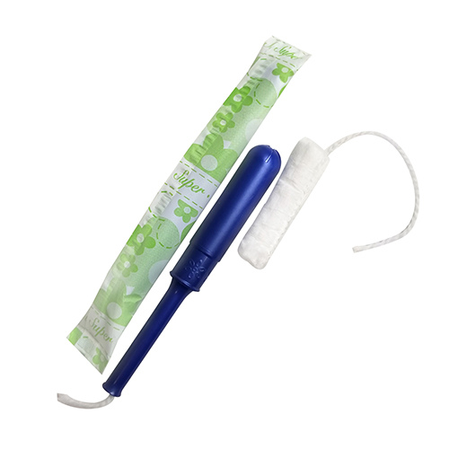 Comfort Plus Plastic Applicator Tampon, Bulk Pack, Super Absorbency, 500/cs, Case Of 500 (PS500)