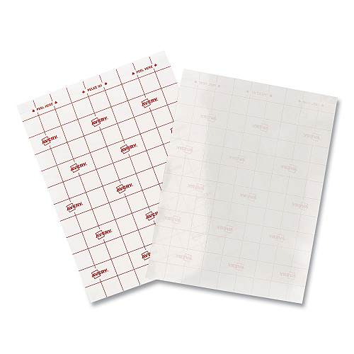 Avery Clear Self-Adhesive Laminating Sheets, 3 mil, 9" x 12", Matte Clear, 10/Pack (73603)