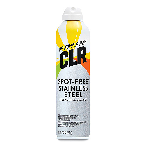 CLR Spot-Free Stainless Steel Cleaner, Citrus, 12 oz Can, 6/Carton (CSS12)
