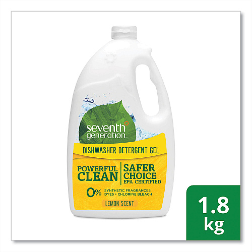 Seventh Generation Natural Automatic Dishwasher Gel, Lemon, Jumbo 70 oz Bottle, 6/CT (22831CT)