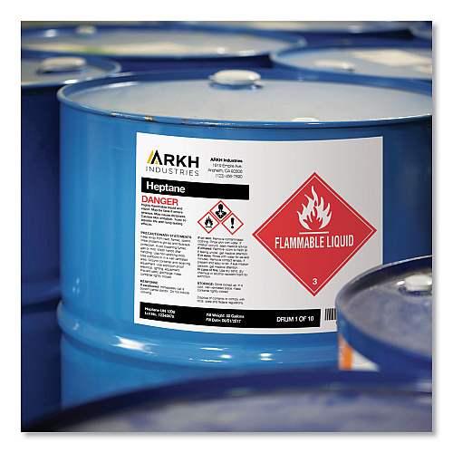 Avery UltraDuty GHS Chemical Waterproof and UV Resistant Labels, 8.5 x 11, White, 500/Pack (60507)