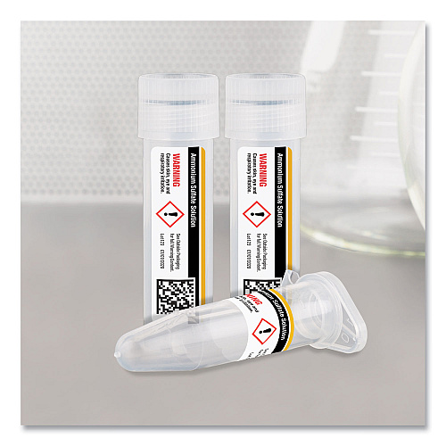 Avery UltraDuty GHS Chemical Waterproof and UV Resistant Labels, 0.5 x 1.75, White, 60/Sheet, 25 Sheets/Pack (60518)