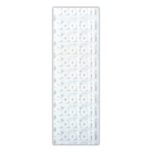 Scotch Restickable Mounting Tabs, 1" x 3", Clear, 6/Pack (R101