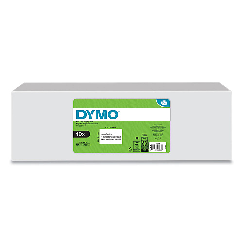 DYMO LW Extra-Large Shipping Labels, 4" x 6", White, 220 Labels/Roll, 10 Rolls/Pack (2011999)