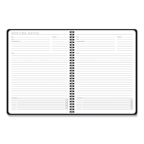 AT-A-GLANCE Contemporary Lite Weekly/Monthly Planner, 11 x 8.25, Black Simulated Leather Cover, 12-Month (Jan to Dec): 2026 (7095XL05)