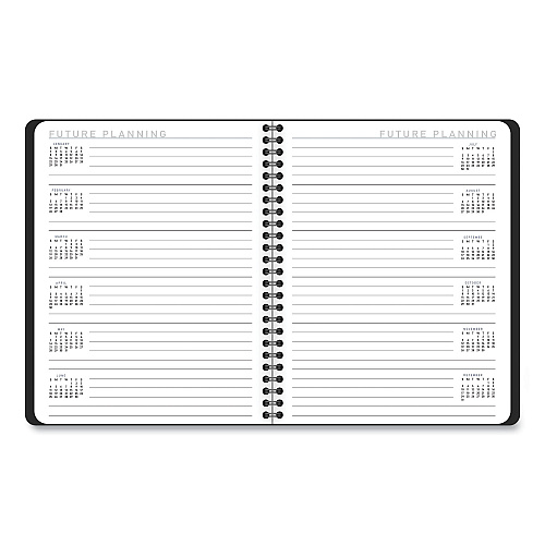 AT-A-GLANCE Contemporary Lite Weekly/Monthly Planner, 8.75 x 7, Black Simulated Leather Cover, 12-Month (Jan to Dec): 2026 (7054XL05)