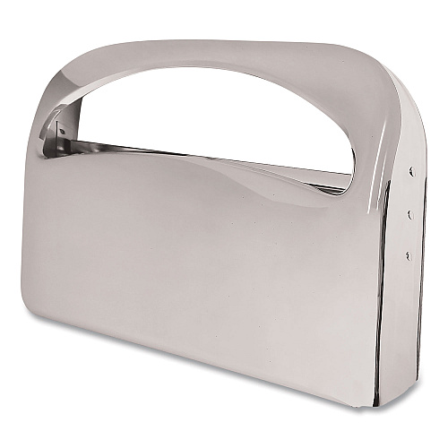 Boardwalk&reg; Toilet Seat Cover Dispenser, Steel, Chrome, Half-Fold (BWKKD200)