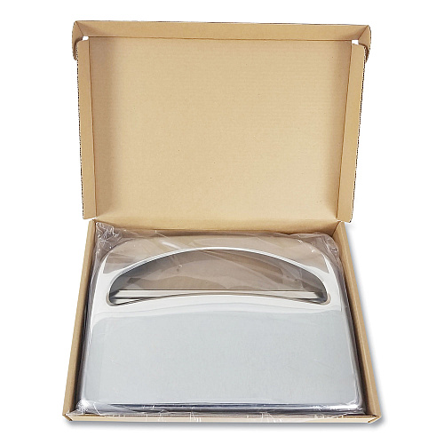 Boardwalk&reg; Toilet Seat Cover Dispenser, Steel, Chrome, Half-Fold (BWKKD200)