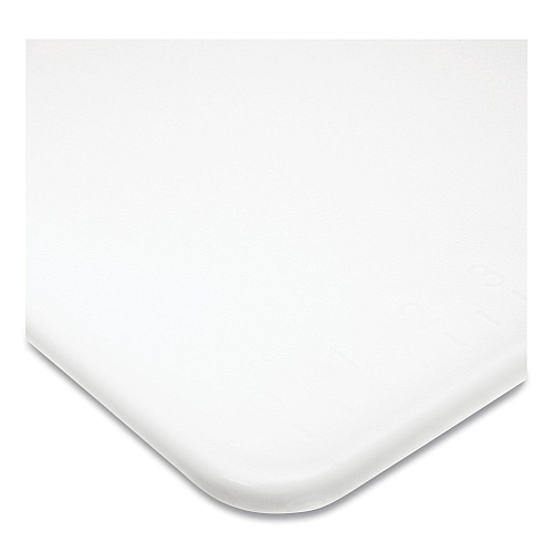 San Jamar Cut-N-Carry Color Cutting Boards, Plastic, 20 x 15 x 0.5, White (CB152012WH)