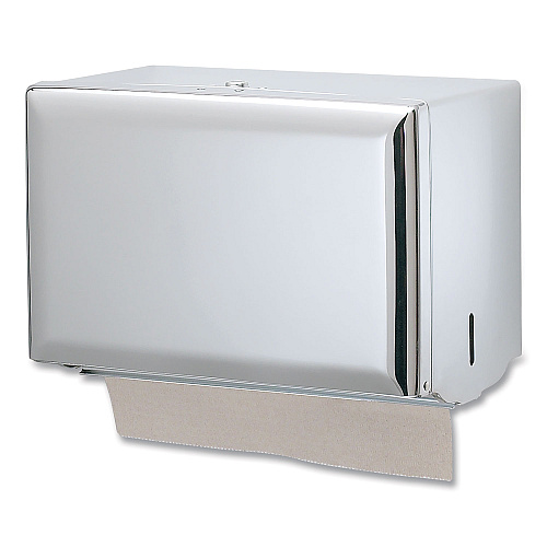 San Jamar Singlefold Paper Towel Dispenser, 10.75 x 6 x 7.5, Chrome (T1800XC)