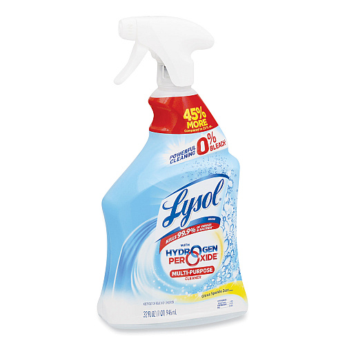 Lysol&reg; Hydrogen Peroxide Cleaner, Citrus, 32 oz.Spray Bottle, 9/CT (89289CT)