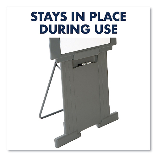 Quartet Duramax Portable Presentation Easel, Adjusts 39" to 72" High, Plastic, Gray (200E)