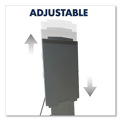Quartet Duramax Portable Presentation Easel, Adjusts 39" to 72" High, Plastic, Gray (200E)