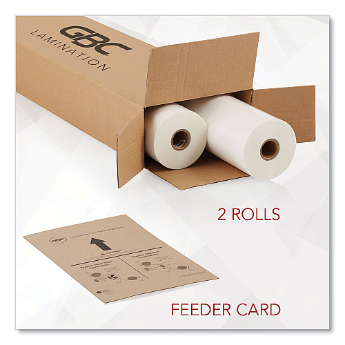 GBC NAP-Lam I Roll Film, 3 mil, 25" x 250 ft, Gloss Clear, 2/Box (3000024)