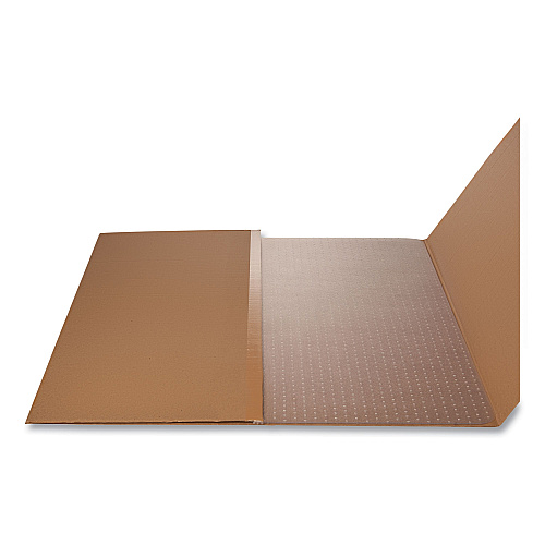 Deflecto ExecuMat All Day Use Chair Mat for High Pile Carpet, 46 x 60, Rectangular, Clear (CM17443F)