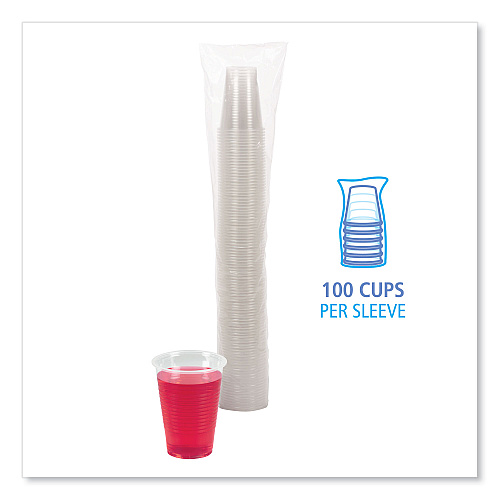 Boardwalk&reg; Translucent Plastic Cold Cups, 9 oz., 100 Cups (BWKTRANSCUP9PK)