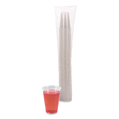 Boardwalk&reg; Plastic Cold Cups, 9 oz., Clear, 2,500 Cups (BWKTRANSCUP9CT)
