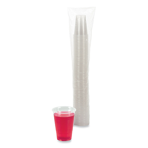 Boardwalk&reg; Translucent Plastic Cold Cups, 9 oz., 100 Cups (BWKTRANSCUP9PK)