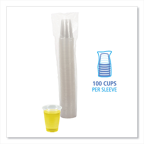Boardwalk&reg; Translucent 7 oz. Plastic Cold Cups, 100 Cups (BWKTRANSCUP7PK)