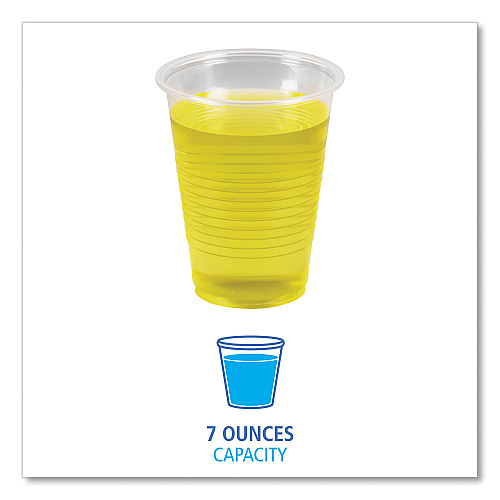 Boardwalk&reg; 7 oz. Plastic Cold Cups, 2,500 Cups (BWKTRANSCUP7CT)