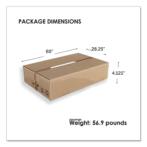 Linea Italia Trento Line Rectangular Desk, 59.13" x 23.63" x 29.5", Mocha (TR742MOC)